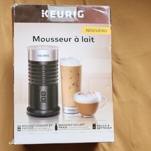 Keurig Black and Silver Milk Frother